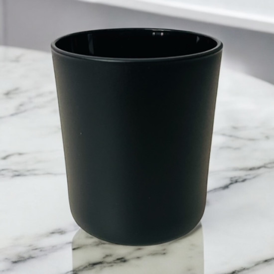 ΠΟΤΗΡΙ ΓΥΑΛΙΝΟ ΟΥΙΣΚΙ ALANYA 250ml ΜΑΥΡΟ ΜΑΤ Φ78 x 88mm