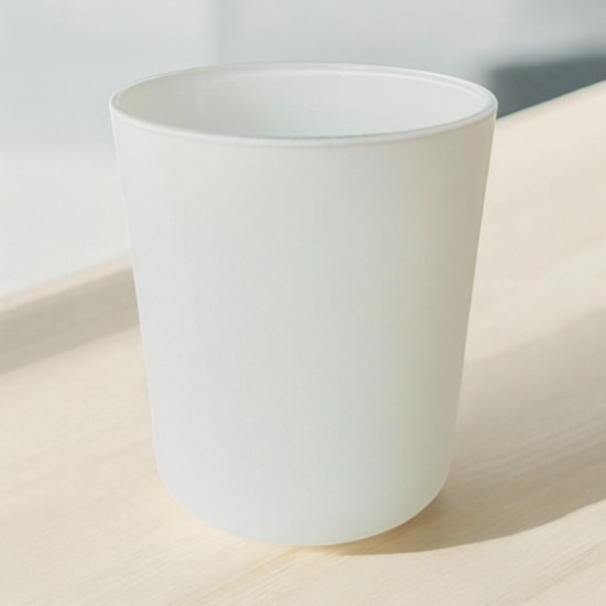 ΠΟΤΗΡΙ ΓΥΑΛΙΝΟ ALANYA 250ml ΛΕΥΚΟ ΜΑΤ Φ78 x 88mm